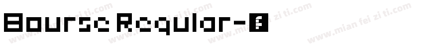 Bourse Regular字体转换